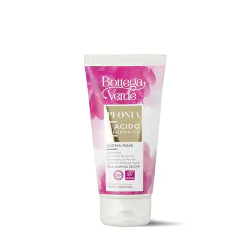 Bottega Verde Crema Mani Emolliente con Acido Ialuronico per Pelli Normali e Secche
