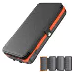 BRENCHIL Caricabatterie Solare Power Bank 27000mAh con Ricarica Rapida e Torcia