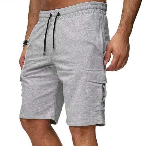 Bsrpolry Pantaloncini Sportivi da Uomo con Tasca, Asciugatura Rapida e Traspiranti