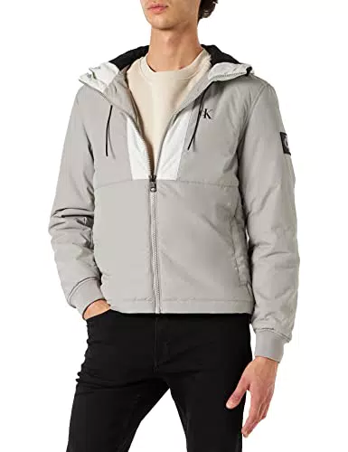 Calvin Klein Jeans Giacca Imbottita con Cappuccio Harrington J30J322180