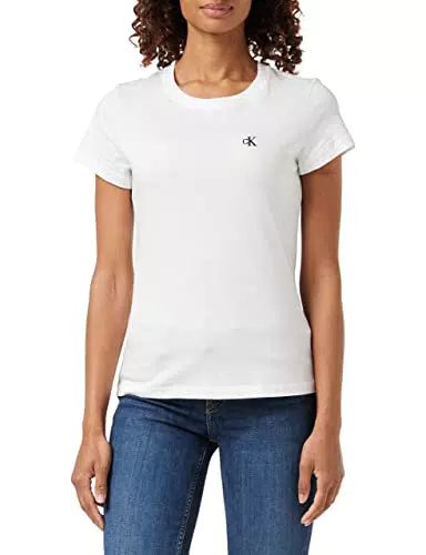 Calvin Klein Jeans Embroidery Slim Tee T-Shirt, CK Black