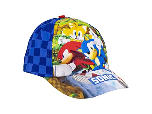 Sonic Cappello con Visiera Curva per Bambini - Prodotto Originale Ideato in Spagna