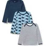 Care T-Shirt LS Unisex a Maniche Lunghe per Bimbi 0-24 Mesi