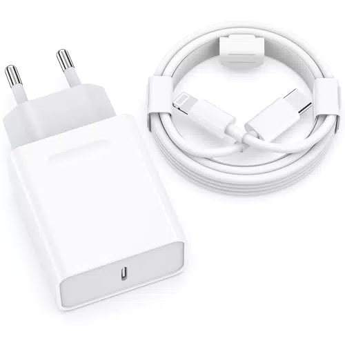 Wufuera Caricatore Rapido 25W per iPhone 14/13/12/11/X/XS/XR - Cavo USB C 2M