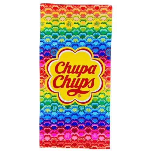 Chupa Chups Telo Mare Lecca-Lecca in Microfibra per Piscina e Spiaggia