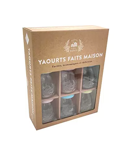 Coffret Yaourts Faits Maison: Ricette Facili ed Economiche con 6 Pot in Vetro