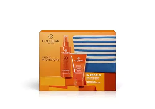 Collistar Cofanetto Solare Latte Spray Abbronzante Idratante Viso-Corpo SPF20