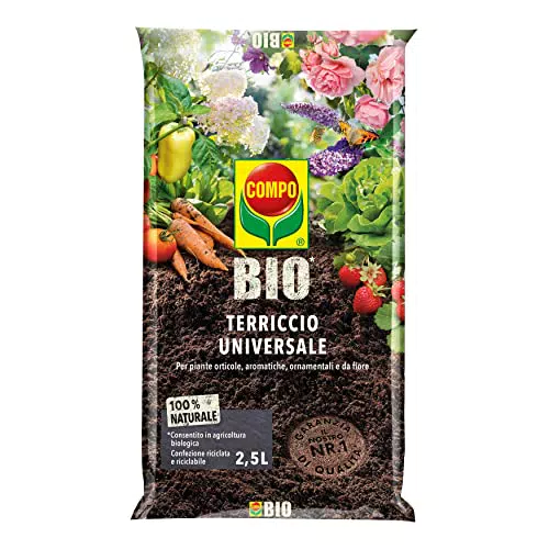 Compo Bio Terriccio Universale per Piante Orticole, Aromatiche e Ornamentali