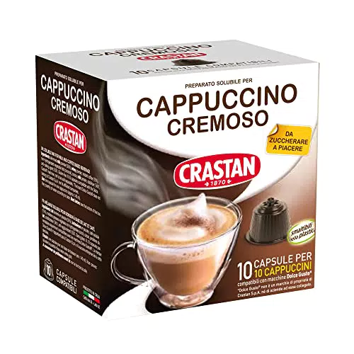 Crastan Cappuccino Cremoso Compatibile Dolce Gusto - Capsule Singole
