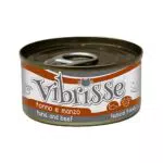 Croci Vibrisse Cibo Umido per Gatti al Tonno e Manzo, Naturale e Senza Conservanti