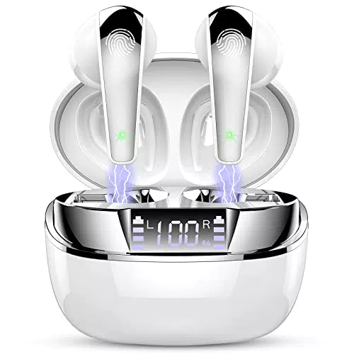 Cuffie Bluetooth 5.3 con Microfono ENC, Cancellazione Rumore e Touch Control