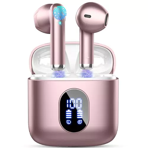 Cuffie Bluetooth con 4 Microfoni HD e Cancellazione Rumore - HiFi Stereo Wireless