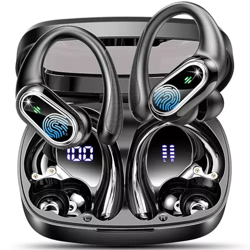 Cuffie Bluetooth Sport con Cancellazione Rumore e Ricarica Rapida USB-C