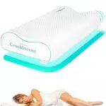 Cuscino Cervicale Memory Foam Ortopedico a Doppia Onda per Dormire Comfortevole