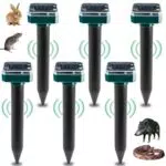 Delamiya Repellenti Solari Ultrasuoni per Talpe e Animali da Giardino