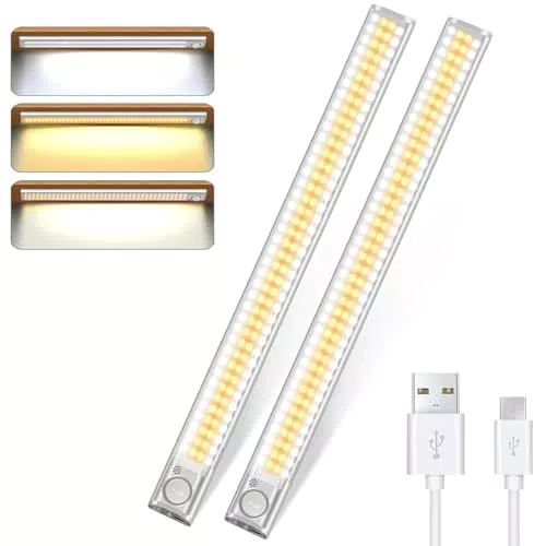 DFGOTOP Luce Armadio LED con Sensore di Movimento Ricaricabile Senza Fili