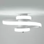 Dorlink Plafoniera LED Soffitto Spirale 22W 1980LM Lampadario Moderno