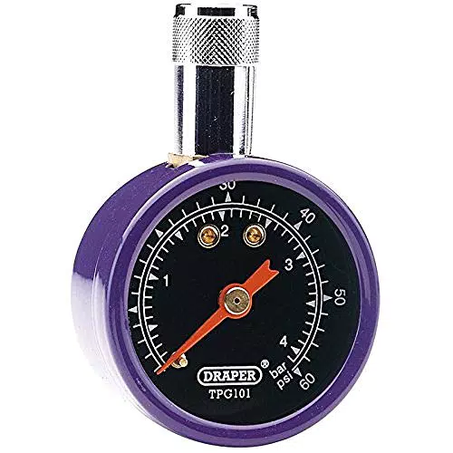 Draper Misuratore di Pressione Pneumatici 69923 - Strumento di Precisione