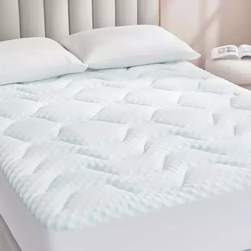 EHEYCIGA Topper Matrimoniale Memory Foam Respirabile con Tasca Profonda
