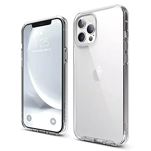Elago Cover ibrida trasparente per iPhone 12 Pro Max, anti-ingiallimento e antiurto