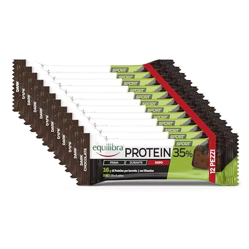 Equilibra Barrette Proteiche 35% - Mantenimento Massa Muscolare con Vitamine