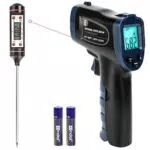 Erickhill Termometro a Infrarossi Digitale Senza Contatto con Display LCD