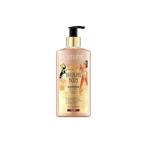 Eveline Cosmetics Brazilian Body Lotion con Glitter e Oli Naturali