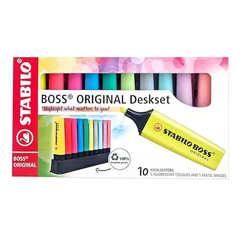 STABILO BOSS ORIGINAL Evidenziatore Desk-Set Assortito