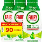 Fairy Detersivo Lavastoviglie Gel Liquido, 90 Lavaggi
