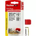 Fischer Ganci Appendi Quadri con Tassellini e Clip di Fissaggio per Cornici Pesanti