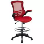 Flash Furniture Kelista Sedia da ufficio girevole ergonomica con schienale medio