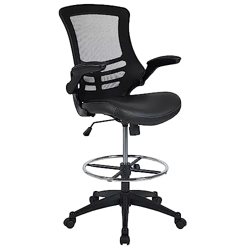 Flash Furniture Sedia da ufficio in metallo e plastica, altezza regolabile