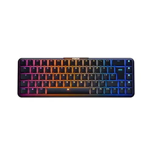 FNATIC STREAK65 LP - Tastiera meccanica da gioco compatta RGB 65% eSports