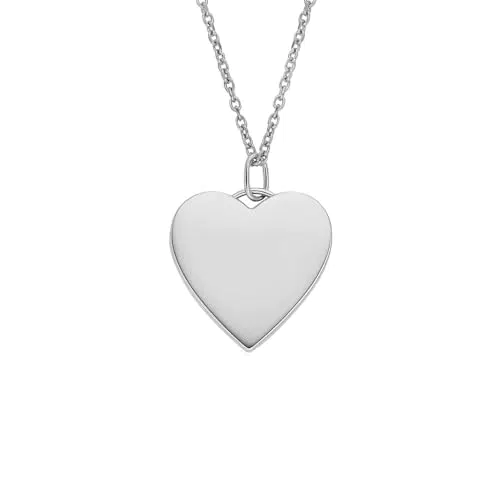 Fossil Collana con pendente Drew da donna in acciaio inox