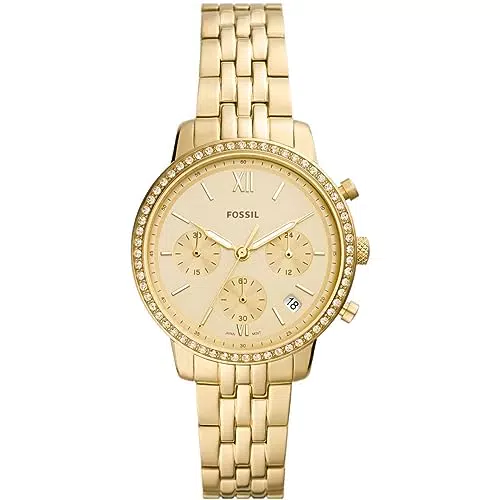 Fossil Neutra Orologio da Donna Cronografo in Acciaio Inossidabile ES5219