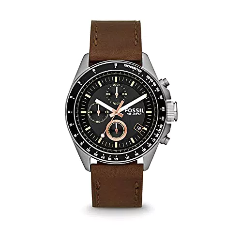Fossil Orologio Decker Uomo, movimento cronografo al quarzo