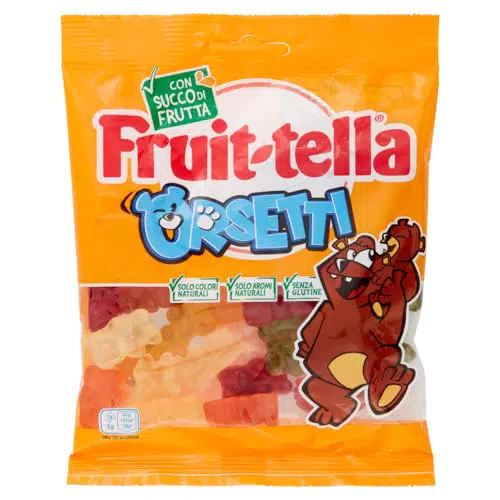 Fruittella Orsetti - Caramelle Gommose Gusto Frutti Assortiti Senza Glutine