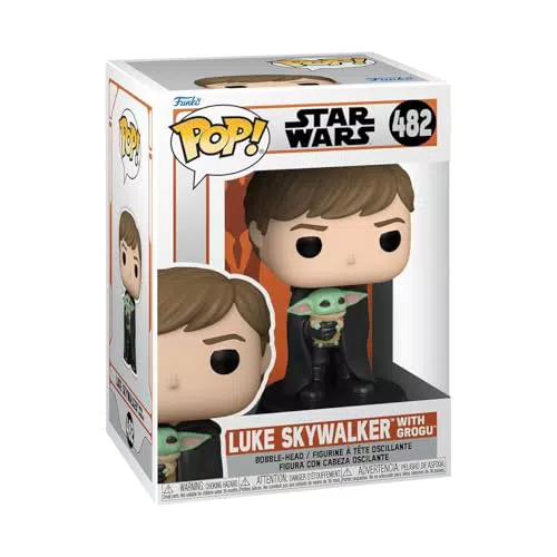 Funko Pop! Star Wars: The Mandalorian - Luke Skywalker con Grogu (Baby Yoda)