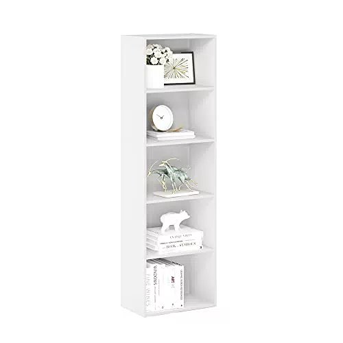 Furinno Librerie 11055 in Legno con 5 Scomparti - Design Funzionale e Moderno