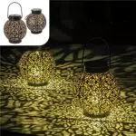 Gadgy Lanterne Solari da Esterno - Lampada Rotonda a LED per Giardino