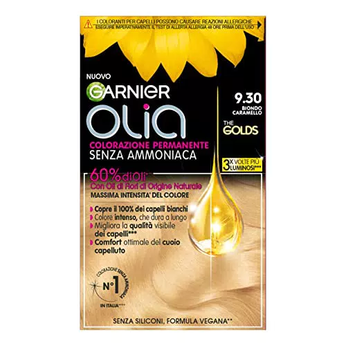 Garnier Olia Tinta per Capelli Senza Ammoniaca, Formula Vegana, Copertura Totale