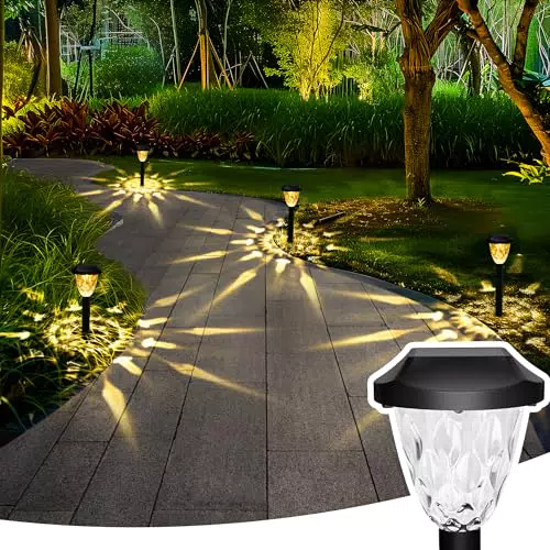 GIGALUMI Luci Solari da Esterno Impermeabili per Giardino e Vialetti
