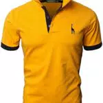 GNRSPTY Polo da Uomo Manica Corta con Ricami Casual Chic Poloshirt