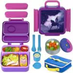 HAIXIN Lunch Box per Bambini, Portapranzo Senza BPA per Scuola e Viaggio
