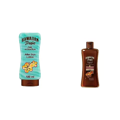 Hawaiian Tropic Crema Doposole Idratante con Aloe e Olio Solare Tropical Tanning
