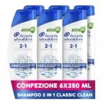 Head & Shoulders Shampoo e Balsamo Antiforfora 2 in 1 Classic Clean