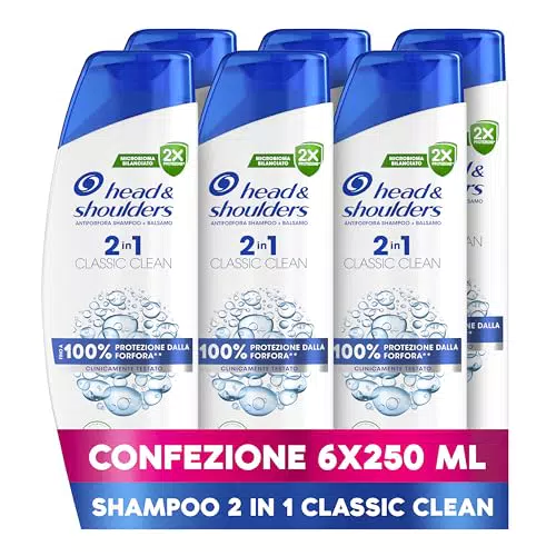 Head & Shoulders Shampoo e Balsamo Antiforfora 2 in 1 Classic Clean