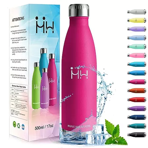 HoneyHolly Borraccia Termica in Acciaio Inox, Antigoccia e Senza BPA
