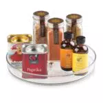iDesign Organizer Cucina - Portaspezie Girevole in Plastica Trasparente