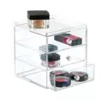 iDesign Mini Cassettiera Organizzatore per Trucco e Cosmetici Trasparente